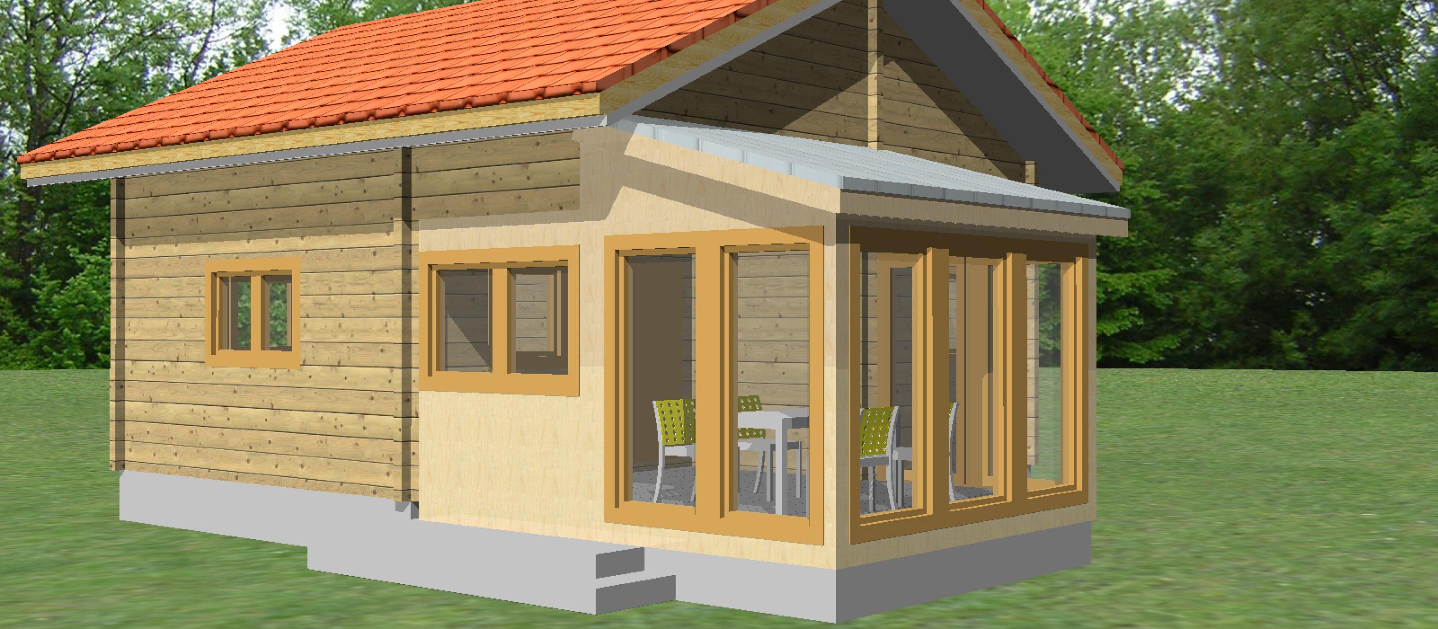 Zubau Wintergarten Kleingartenwohnhaus - Pax 14 plus
