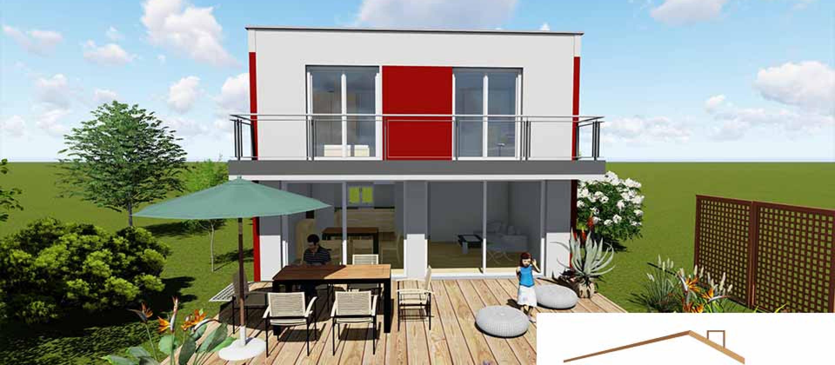 Häuser in Vollholz-Bauweise